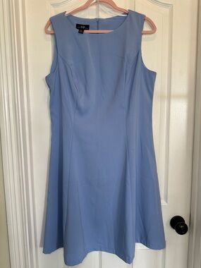 AGB Sleeveless Midi Dress in Light Blue